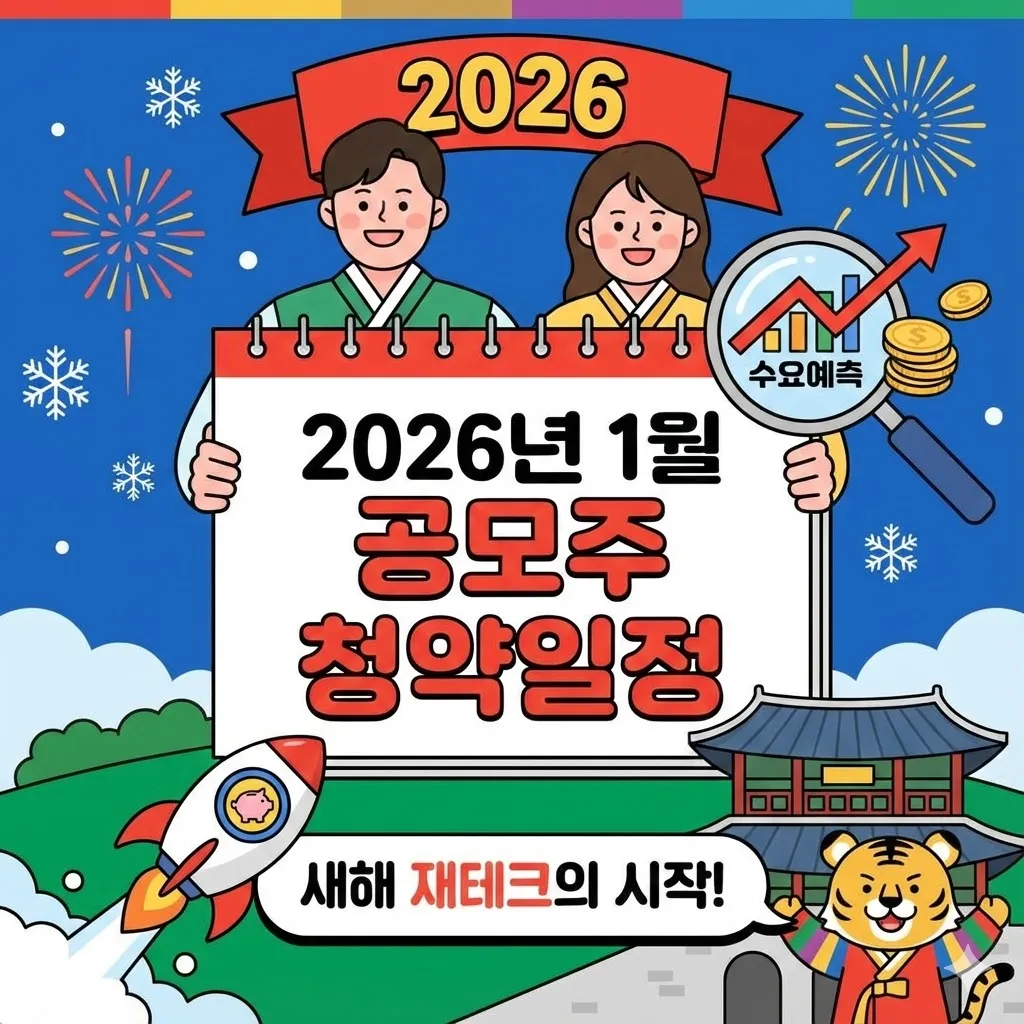 2026년 1월 공모주 청약일정 및 수요예측,새해 재테크의 시작!