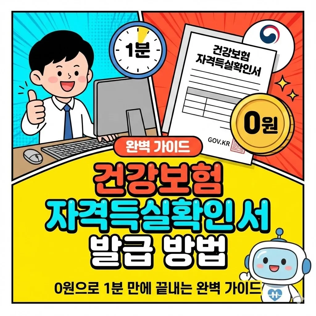 건강보험 자격득실확인서 발급 방법, 0원으로 1분 만에 끝내는 완벽 가이드