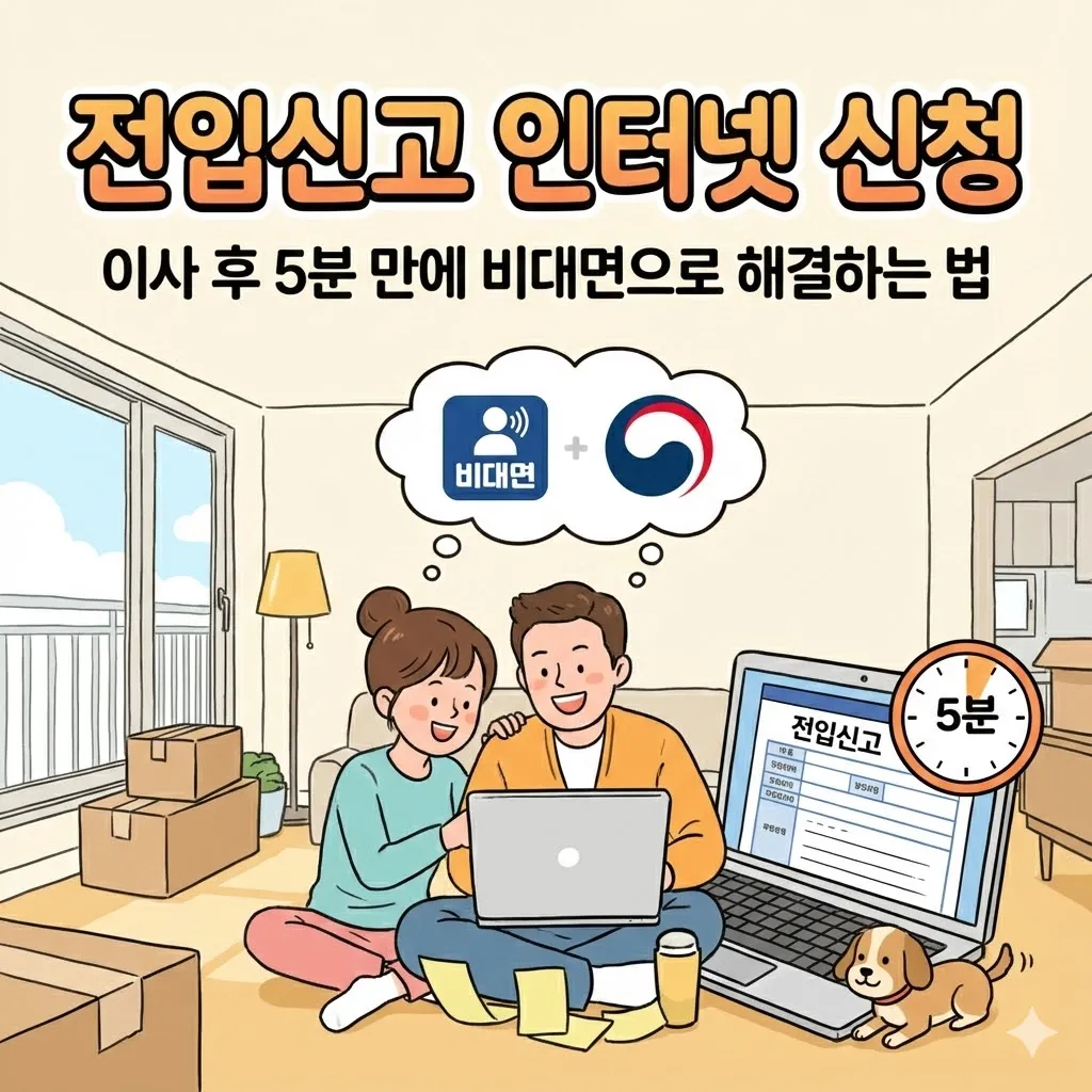 전입신고 인터넷 신청, 이사 후 5분 만에 비대면으로 해결하는 법