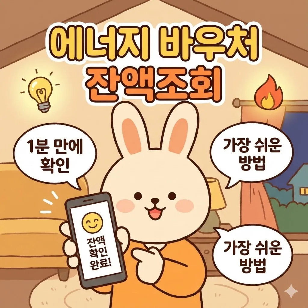 에너지 바우처 잔액조회,1분 만에 확인하는 가장 쉬운 방법