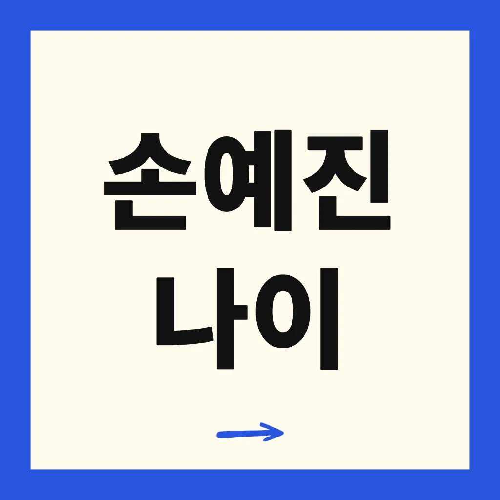 손예진 나이