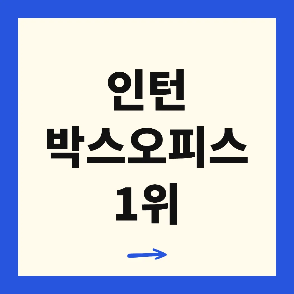 인턴 박스오피스 1위