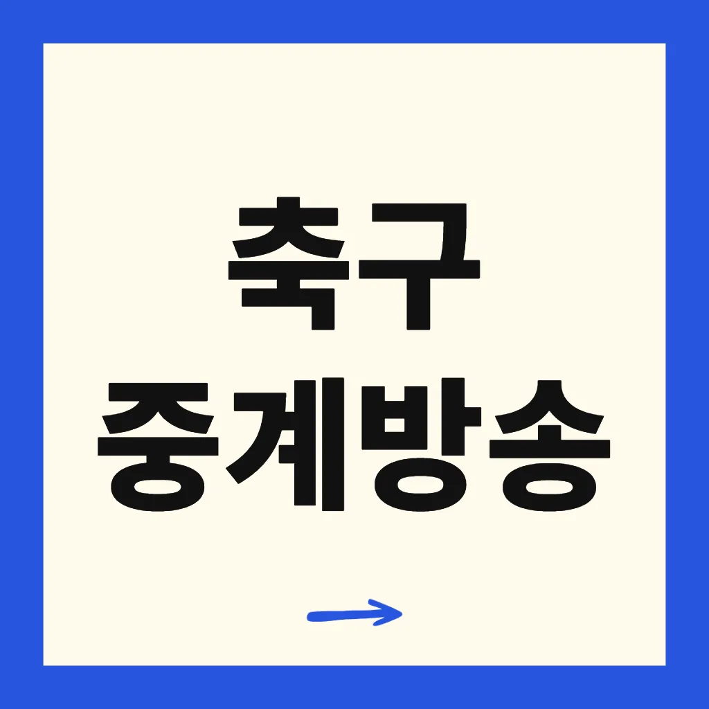 축구 중계방송
